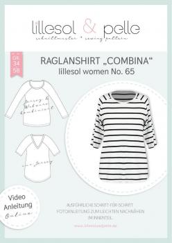 Papierschnittmuster lillesol women No.65 Raglanshirt Combina